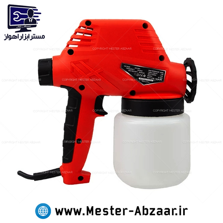 پیستوله رنگ برقی مگنتی وایزآپ 800 سی سی 110 وات 6 ماه گرانتی تعویض مدل 120301