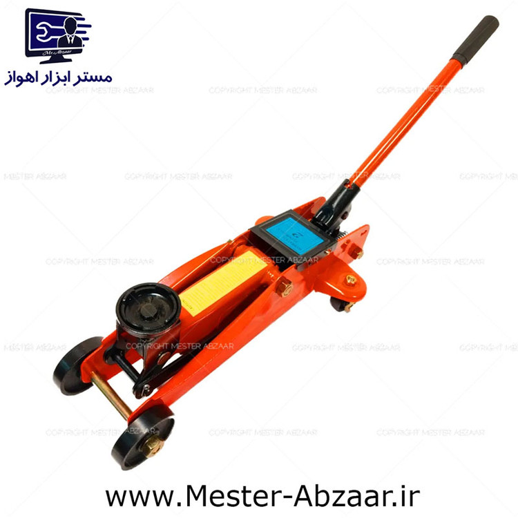 جک سوسماری 2 تن ماشین همراه کیف مسافرتی ترولی چرخ دار |K.G.2000 | TROLLEY JACK