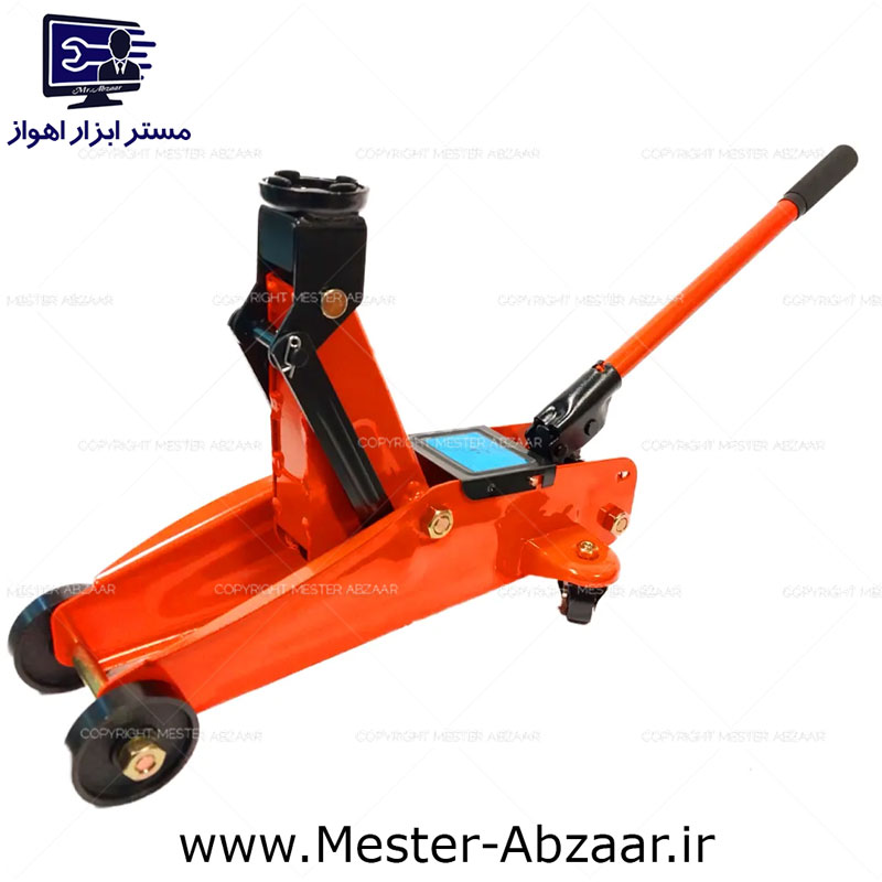 جک سوسماری 2 تن ماشین همراه کیف مسافرتی ترولی چرخ دار |K.G.2000 | TROLLEY JACK