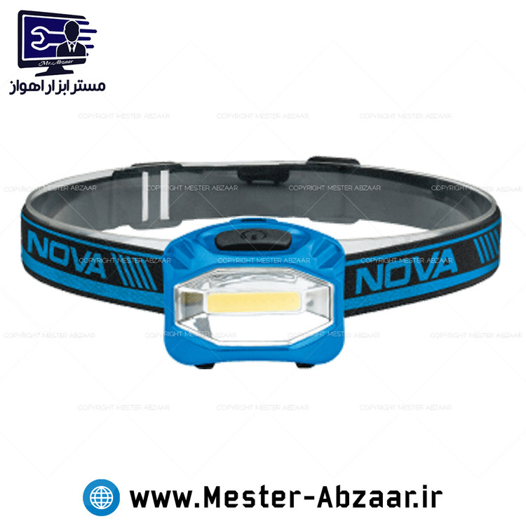 هدلایت چراغ پیشانی شارژی نوا 3 وات 100 لومن نووا مدل 3040 NOVA