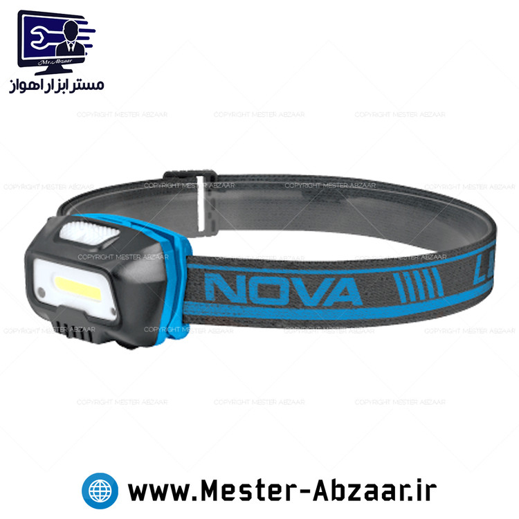 هدلایت چراغ پیشانی شارژی نوا سنسور دار 5 وات 350 لومن نووا مدل 3043 NOVA
