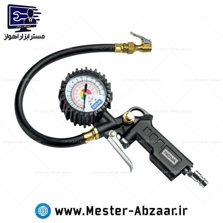 گیج تنظیم باد کارگاهی بادپاش نازل دار نوا مدل نووا NOVA 2702