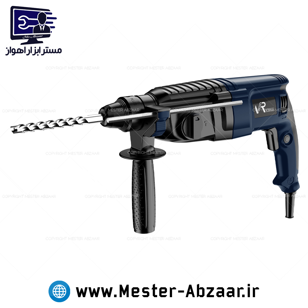 دریل تخریب بتن کن سه کاره با رابط آچاری ویوارکس با گارانتی سه کیلویی مدل VIVAREX VR8026-RH