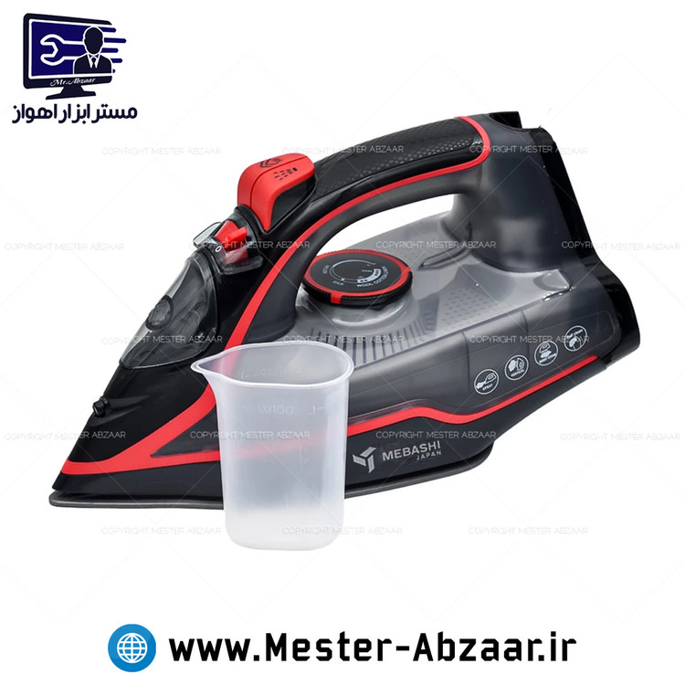 اتو بخار مباشی اصلی کف سرامیکی 2200 وات برقی خانگی کد 2100 مدل MEBASHI ME-ECM2100