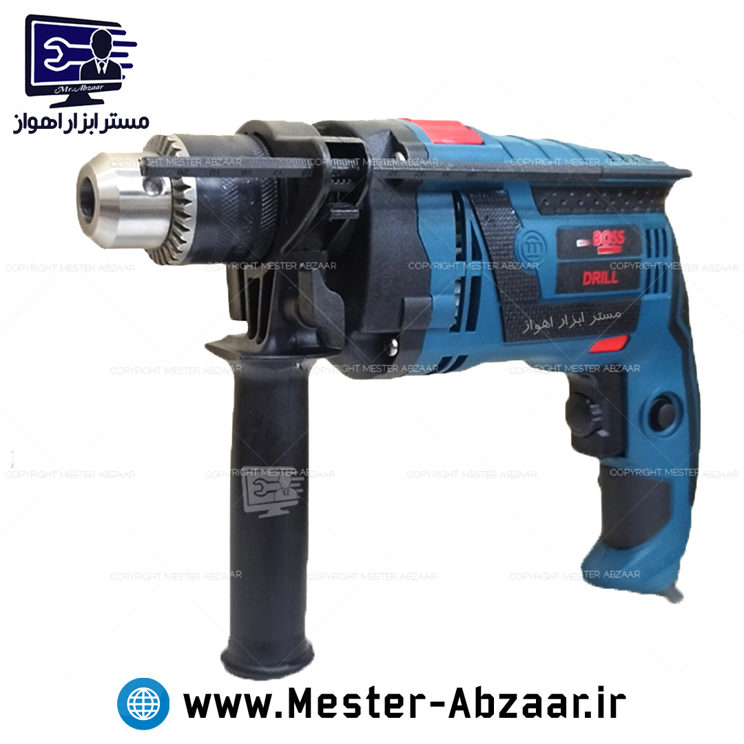 دریل 13 میلی متری برقی 2000 وات نیمه صنعتی سوپر باس دیمردار مدل SUPER BOSS BS-13C