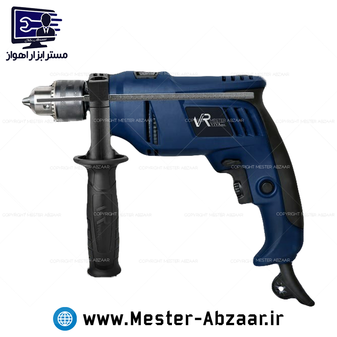 دریل 13 چکشی 650 وات ویوارکس کلید گازی دیمردار با گارانتی یکسال کد 6513 مدل VIVAREX VR6513-ID