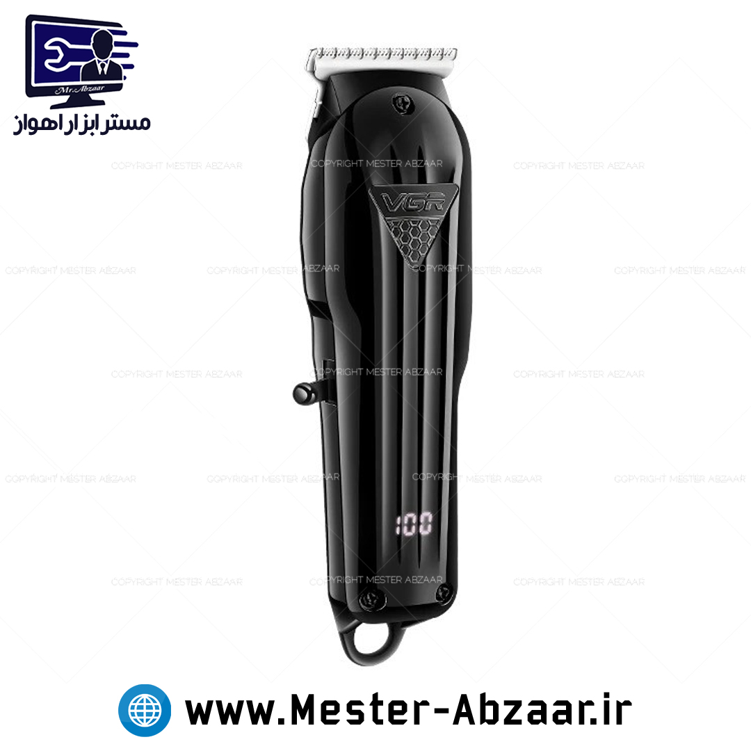 ریش تراش و موزر شارژی VGR 982 اصلی سر و صورت وی جی آر ماشین اصلاح مدل V-982