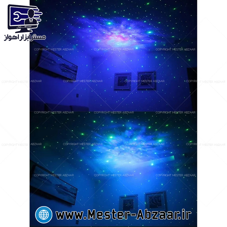 چراغ خواب کهکشانی لیزری پروژکتور فضایی فضانورد نشسته ستاره مدل HR-F3