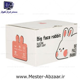 چراغ خواب 3 حاته شارژی کودک سیلیکونی LED نرم طرح خرگوش خوابیده مدل k-1153