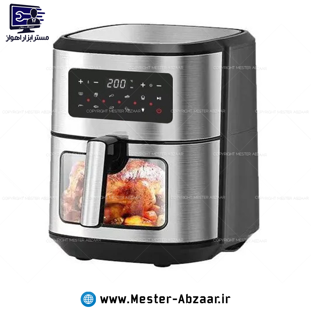 سرخ کن هواپز 9 لیتری لمسی بدون روغن 1800 وات دیجیتالی مباشی ژاپن اصلی بزرگ مدل MEBASHI ME-AF998