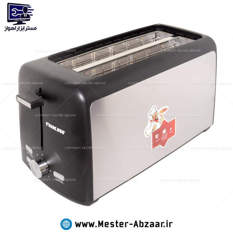 توستر نان 4 عددی 1400 وات نیکایی اصلی سفارش امارات مدل نیکای NIKAI NBT666S1