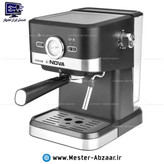 اسپرسو و قهوه ساز 2200 وات نوا اصلی پمپ 20 بار کد 155 اسپرسوساز نووا با هواگیری رایگان کد NOVA MODEL:1-5-5