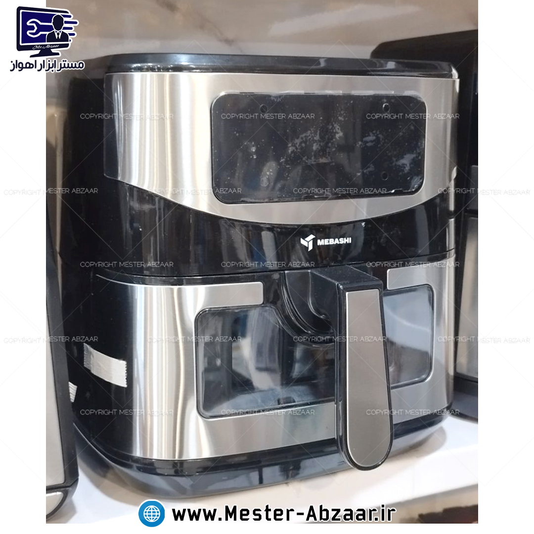 سرخ کن هواپز 9 لیتری لمسی بدون روغن 1800 وات دیجیتالی مباشی ژاپن اصلی بزرگ مدل MEBASHI ME-AF985