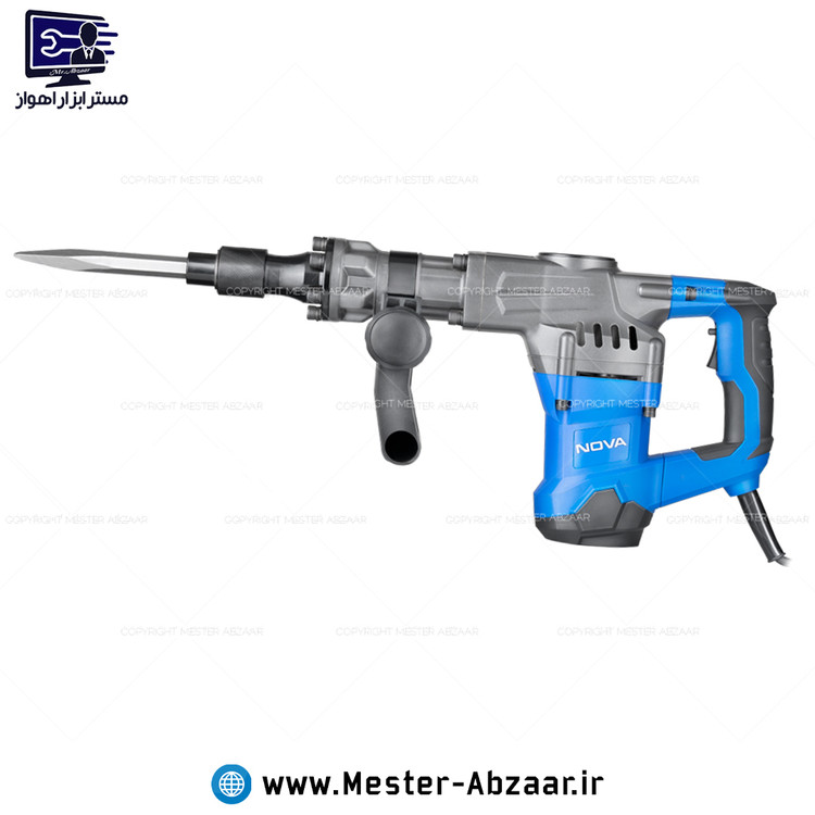 چکش تخریب 6 کیلویی حرفه ای 1300 وات 15 ژول نوا با گارانتی و کیف مدل NOVA 2535