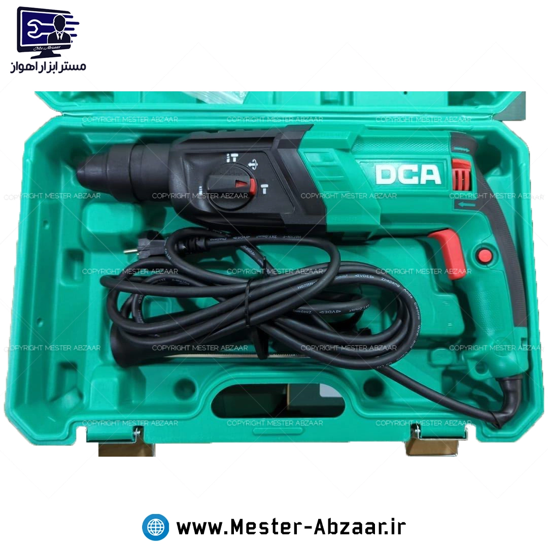 دریل بتن کن سه کاره 800 وات صنعتی دی سی ای با گارانتی مدل DCA AZC800-26