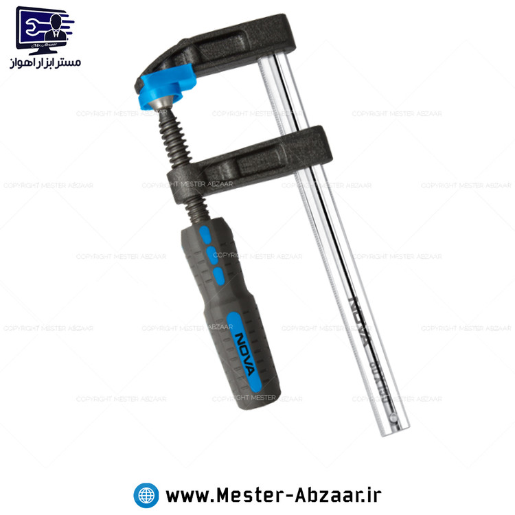 تنگ دستی فلزی 80*150 میلی متری پیچ دستی نجاری 150 میلی متر فک 80 برند نوا مدل 4055 NOVA