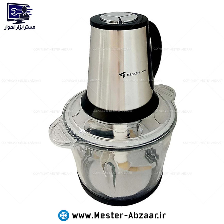 خردکن 300 وات واقعی 3 سرعته مباشی اصلی تیغه طلایی مدل MEBASHI JAPAN ME-ECM4155 همزن دو تیغه