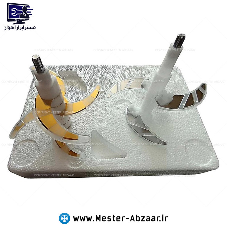 خردکن 300 وات واقعی 3 سرعته مباشی اصلی تیغه طلایی مدل MEBASHI JAPAN ME-ECM4155 همزن دو تیغه