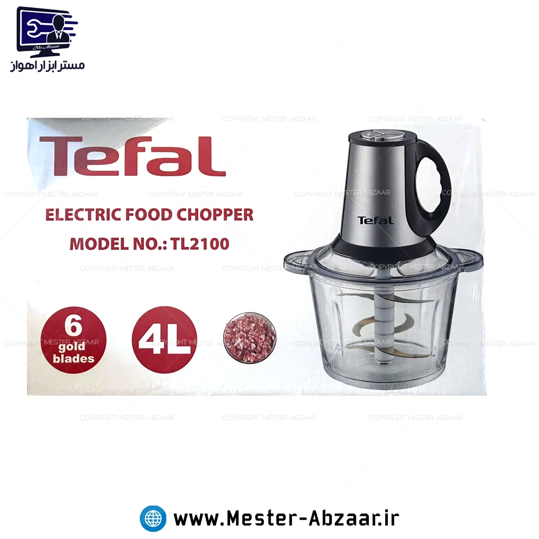 خردکن 300 وات واقعی 3 سرعته تفال اصلی تیغه طلایی مدل TEFAL TL2100 همزن دو تیغه