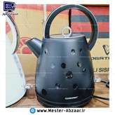 کتری برقی گوسونیک 1.7 لیتری 2200 وات بدنه جدید حبابی مشکی سفید مدل GOSONIC GSC-505