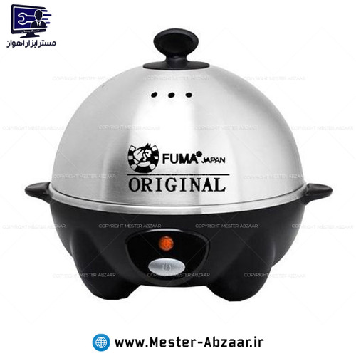 تخم مرغ آب پز کن درب استیل 360 وات مخزن 7 عددی فوما ژاپن خانگی تخم مرغ پز مدل FUMA JAPAN FU-853
