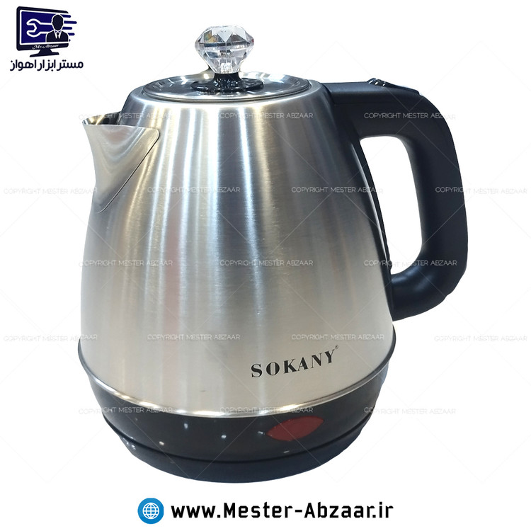 کتری برقی سوکانی 1.7 لیتری 1500 وات بدنه استیل مدل SOKANY SK-09046