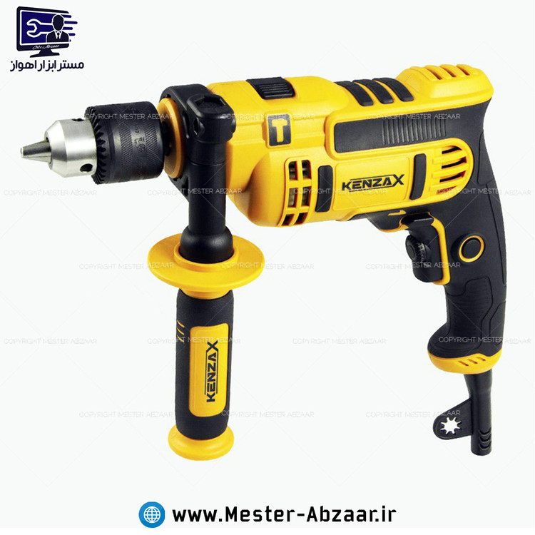دریل چکشی 13 میلی متری 780 وات کنزاکس با گارانتی مدل KENZAX KID-178