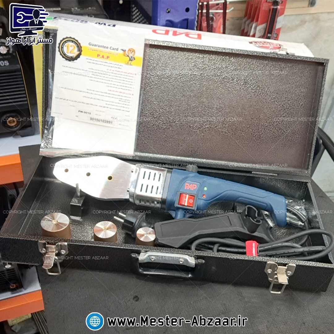 اتو لوله گوشه زن 1200 وات پی ای پی با کیف فلزی و گارانتی PAP PW-9010