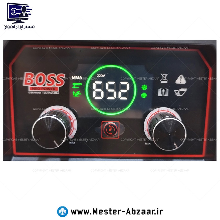 اینورتر جوشکاری CO2 و MMA و آرگون میگ 650 باس سفید مدل BOSS BS650A جوش بدون گاز مینی موتورجوش چند کاره