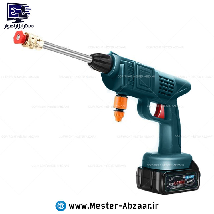 کارواش سمپاش شارژی 88 باس جدید سورمه ای با لوازم کامل و کیف مدل BOSS 88VF