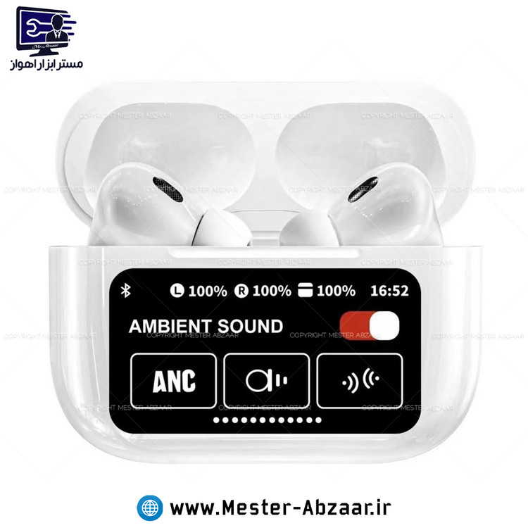 هدفون و ایرپاد بلوتوثی مانیتور دار دیجیتال شارژی طرح سامسونگ A9 مدل ANC/ENC