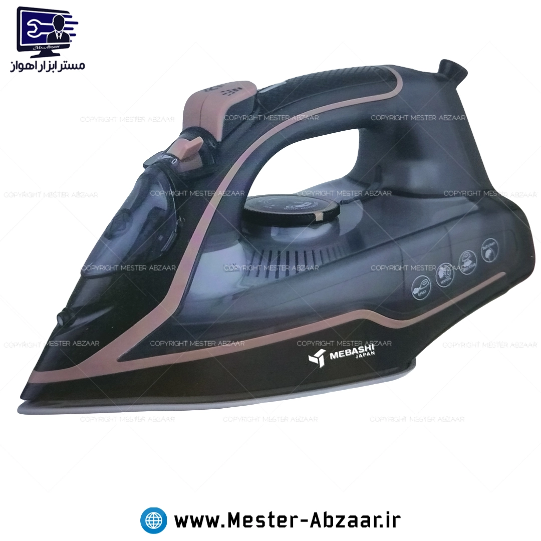 اتو بخار مباشی اصلی کف سرامیکی 2200 وات برقی خانگی کد 2100 مدل MEBASHI ME-ECM2100