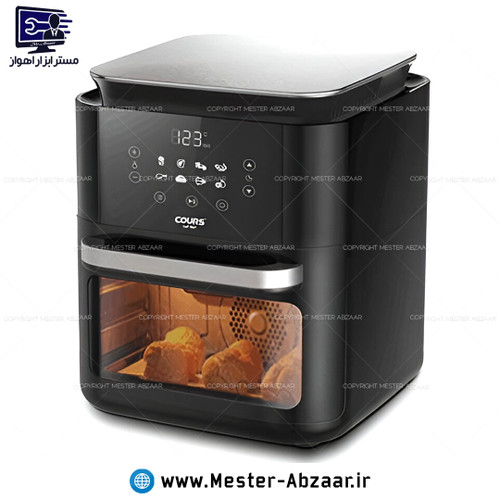 سرخ کن هواپز 12 لیتری لمسی چند کاره بدون روغن 1800 وات دیجیتالی کورس اصلی مدل COURS CAF 1607
