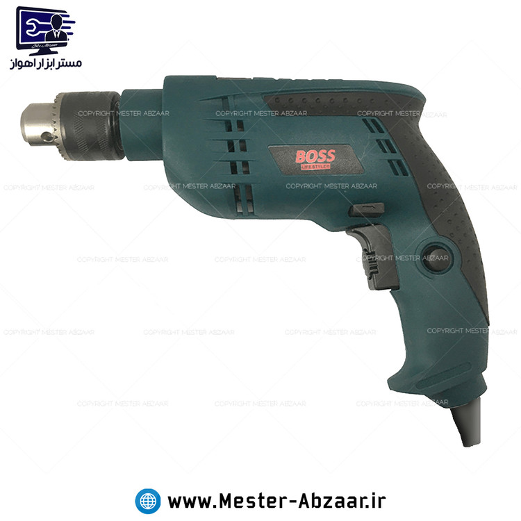 دریل 13 برقی چکشی 1000 وات باس دیمردار مدل BOSS BS-10-1