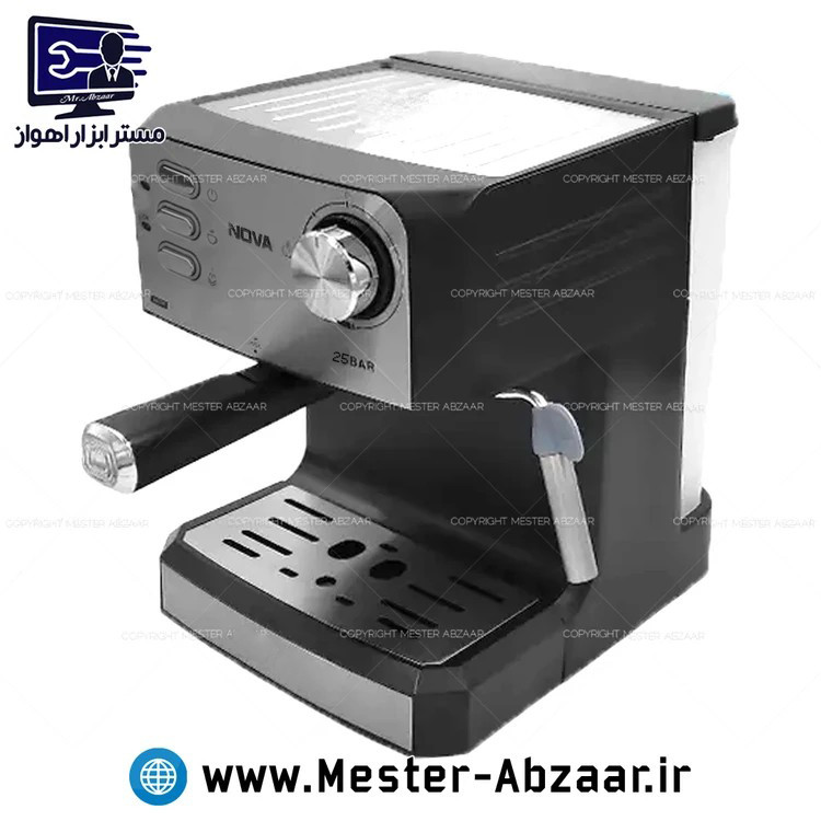 اسپرسو و قهوه ساز 2000 وات نوا اصلی پمپ 25 بار اسپرسوساز نووا با هواگیری رایگان مدل NOVA NCM-167