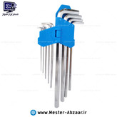 ست آچار آلن شش گوش 9 تکه رایدر پرو الن پرچمی مدل RDHK-309 RAIDER PRO