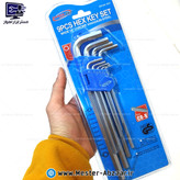 ست آچار آلن شش گوش 9 تکه رایدر پرو الن پرچمی مدل RDHK-309 RAIDER PRO