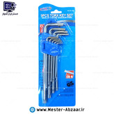 ست آچار آلن ستاره ای 9 تکه رایدر پرو الن پرچمی مدل RDTK-209 RAIDER PRO