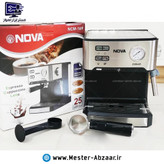 اسپرسو و قهوه ساز 1500 وات اتوماتیک نوا پمپ 25 بار اسپرسوساز نووا با هواگیری رایگان مدل NOVA NCM-169 مشکیاسپرسو و قهوه ساز 1500 وات اتوماتیک نوا پمپ 25 بار اسپرسوساز نووا با هواگیری رایگان مدل NOVA NCM-169 مشکی