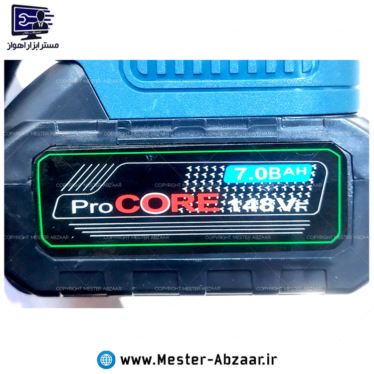 اره زنجیری شارژی براشلس 30 سانتی 12 اینچ ایزی استارت 148VF برند باس با کیف آبی و زنجیر مدل BOSS 148VF