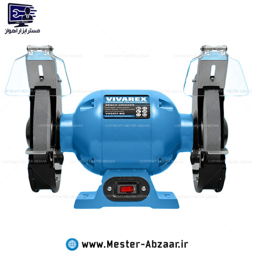 سنگ رومیزی 150 میلی متری 375 وات ویوارکس با گارانتی مدل VIVAREX VR3715-BG رو میزی سنباده