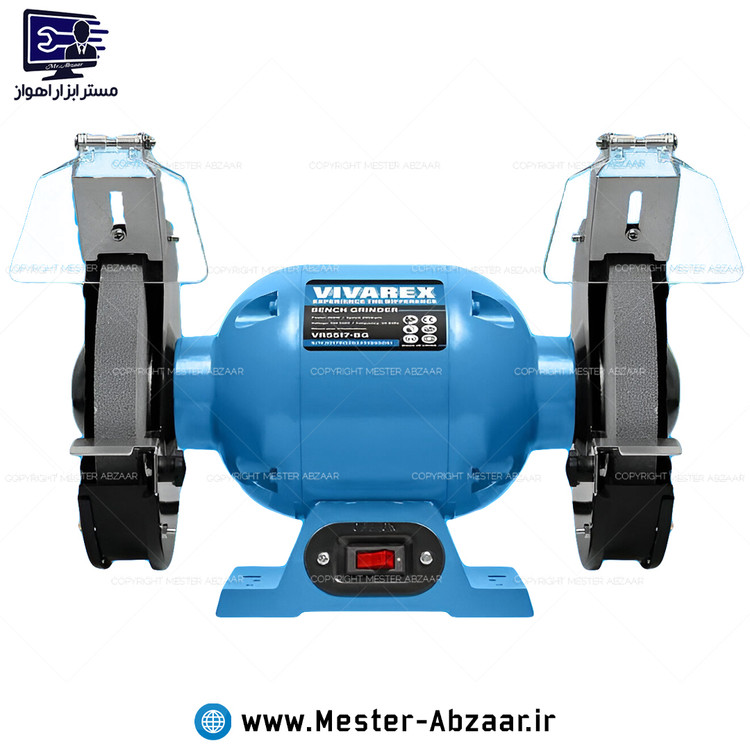 سنگ رومیزی 175 میلی متری 550 وات ویوارکس با گارانتی مدل VIVAREX VR5517-BG رو میزی سنباده