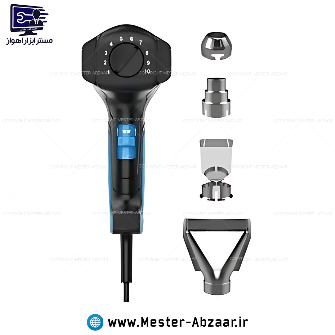 سشوار حرارتی صنعتی 2000 وات دیمردار ویوارکس با گارانتی مدل VIVAREX VR2006-HG