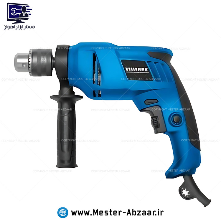 دریل 13 چکشی 650 وات ویوارکس جدید کلید گازی دیمردار با گارانتی یکسال کد 6513 مدل VIVAREX VR6513-ID