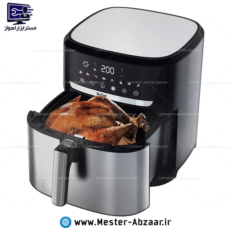 سرخ کن هواپز 14 لیتری لمسی دو ۲ المنت بدون روغن 3500 وات دیجیتالی تفال بزرگ سرخکن همراه سبد جدا شونده مدل TEFAL TL-7001