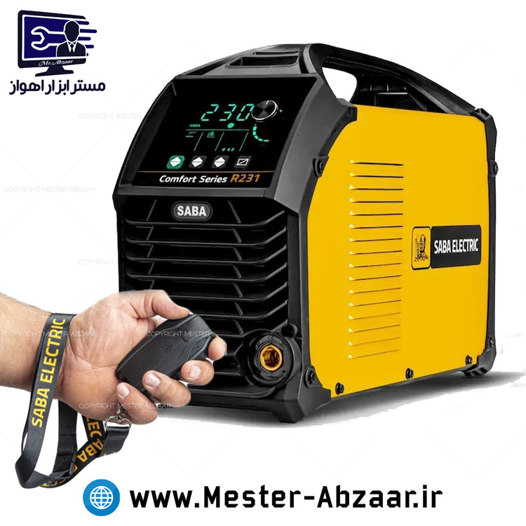 اینورتر 230 آمپر واقعی ریموتی صبا جدید با گارانتی موتور جوش مدل SABA ELECTRIC COMFORT SERIES R231