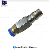 پک 5 تکه ابزار بادی توتال پیستوله رنگ نازل باد گازوئیل پاش گیج باد و شیلنگ فنری کمپرسور هوا مدل TOTAL TATK053