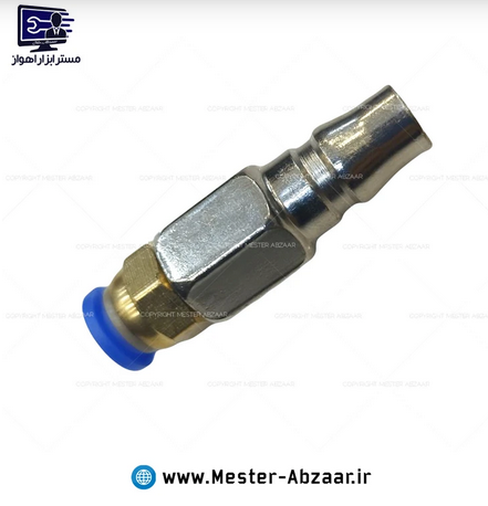 پک 5 تکه ابزار بادی توتال پیستوله رنگ نازل باد گازوئیل پاش گیج باد و شیلنگ فنری کمپرسور هوا مدل TOTAL TATK053