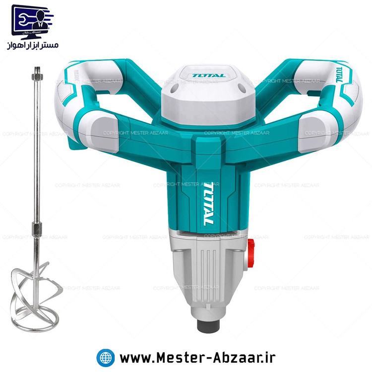 میکسر همزن برقی صنعتی دیمردار با 1400 وات قدرت و 120 توتال مدل TOTAL TD614006