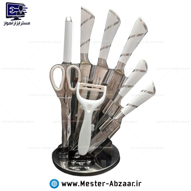 سرویس 9 پارچه کارد و چاقو آشپزخانه برند فوما ژاپن مدل FUMA JAPAN FU-533